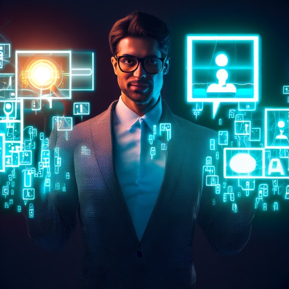 influencers virtuais ilustração